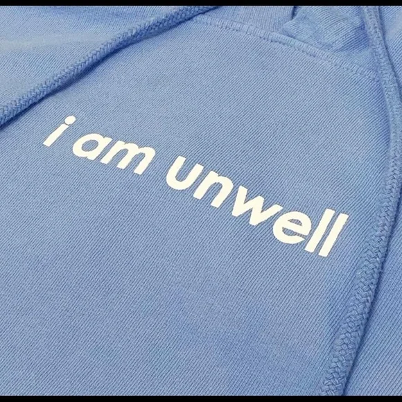 CALL HER DADDY- I AM UNWELL CROPPED HOODIE - Picture 2 of 7